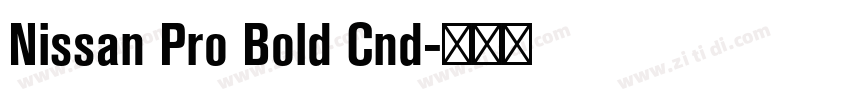 Nissan Pro Bold Cnd字体转换 Nissan Pro Bold Cnd字体转换